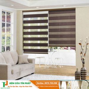 Rèm Combi cầu vồng Hàn Quốc hãng Modero mã Crystal