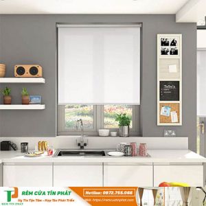 Rèm cuốn chống nắng vải trơn hãng Cityblind