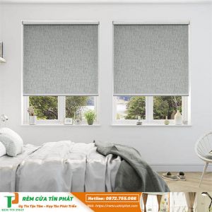 Màn sáo cuộn chống nắng vải trơn hãng 2 màu Vạn Thái