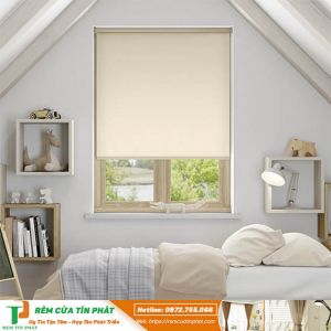 Rèm cửa cuốn vải trơn giá rẻ hãng Vạn Thái