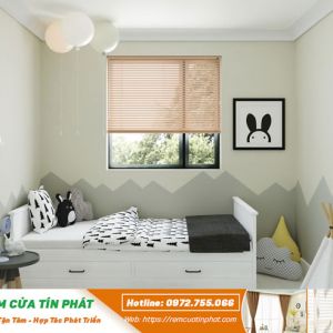 Rèm sáo nhôm bản 2.5cm - Hệ 2 dây - Vạn Thái mã ST07