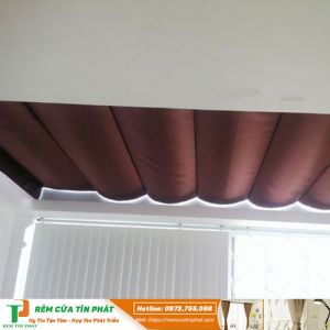 Rèm trần nhà chống nắng dạng sóng mã RT07
