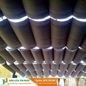 Rèm thả trần dạng sóng che nắng giếng trời mã RT08