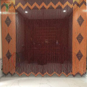 Các mẫu rèm cửa phòng thờ bằng hạt gỗ đẹp RHG48