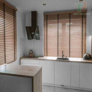 Rèm gỗ 1 dây hãng All Plus hãng mã AL08