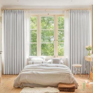 Rèm vải đẹp cản nắng tốt TP110