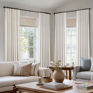 Rèm vải đẹp cản nắng tốt TP38