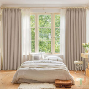 Rèm vải đẹp cản nắng tốt TP52