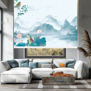 Rèm cuốn in tranh cản nắng 100% Mã HSE0602