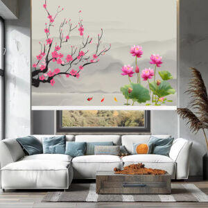 Rèm cuốn in tranh cản nắng 100% Mã HSE0605