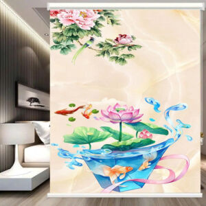 Rèm cuốn in tranh cản nắng 100% Mã HSE0718