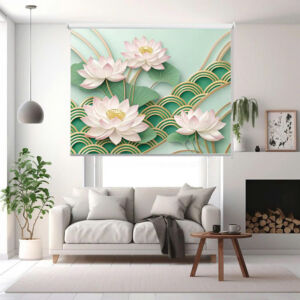 Rèm cuốn in tranh cản nắng 100% Mã HSE0732