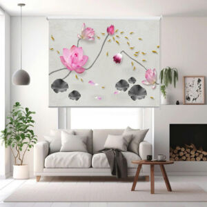 Rèm cuốn in tranh cản nắng 100% Mã HSE0705